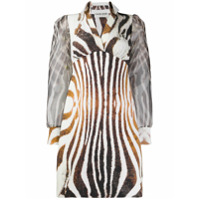Le Petite Robe Di Chiara Boni Vestido Alithia com estampa de zebra - Branco