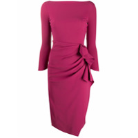 Le Petite Robe Di Chiara Boni Vestido Zelma com franzido lateral - Roxo