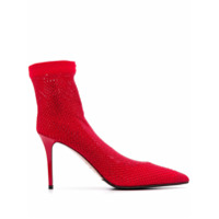 Le Silla Sapato Gilda com aplicação de strass - Vermelho