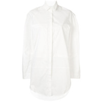 Lee Mathews boxy long sleeve shirt - Branco