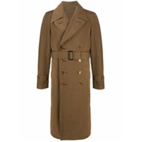 Lemaire Trench coat com abotoamento duplo - Marrom
