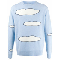 LERET LERET Suéter com detalhe de nuvem No. 1 - Azul