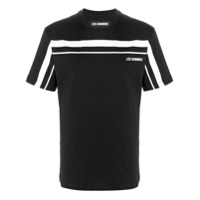Les Hommes Camiseta mangas curtas com estampa de logo - Preto