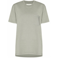 Les Tien Camiseta decote careca com bolso - Cinza