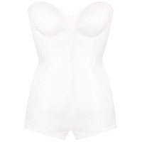 Lethicia Bronstein Macaquinho Corset liso - Branco