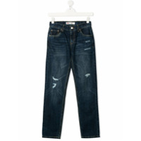 Levi's Kids Calça jeans slim com efeito destroyed - Azul