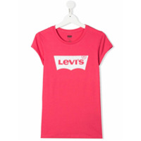 Levi's Kids Camiseta com estampa de logo - Rosa
