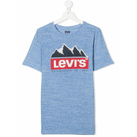 Levi's Kids Camiseta decote careca com estampa de logo - Azul