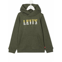 Levi's Kids Moletom com capuz e estampa de logo - Verde