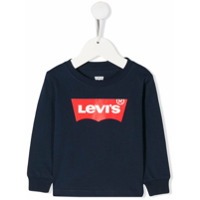 Levi's Kids Moletom com estampa de logo - Azul