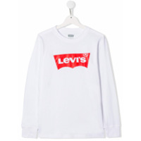 Levi's Kids Moletom com estampa de logo - Branco
