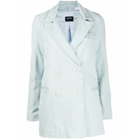 Levi's: Made & Crafted Blazer de algodão orgânico com abotoamento simples - Azul