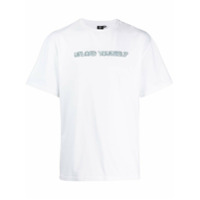 Liam Hodges Camiseta mangas curtas com estampa de slogan posterior - Branco