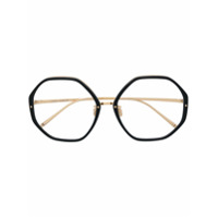 Linda Farrow LFL901 octagonal frame glasses - Preto