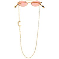 Linda Farrow Linda Farrow x Alessandra Rich chain detail sunglasses - Dourado