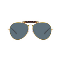 Linda Farrow Óculos de sol aviador - Dourado