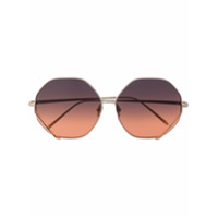 Linda Farrow Óculos de sol octogonal - Prateado