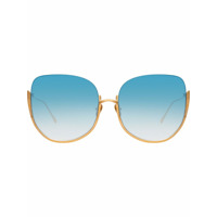 Linda Farrow Óculos de sol oversized - Azul