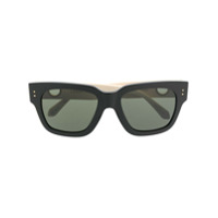 Linda Farrow Óculos de sol quadrado com recorte vazado - Preto