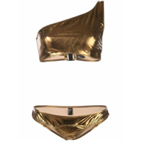 Lisa Marie Fernandez Conjunto de biquíni Arden metalizado - Dourado