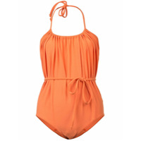 Lisa Marie Fernandez waist-tied halterneck swimsuit - Amarelo