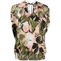 LIU JO Blusa de tricô com estampa floral - Verde