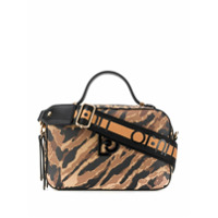 LIU JO Bolsa transversal animal print - Marrom