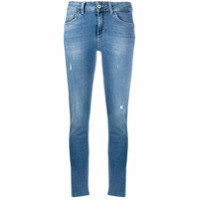 LIU JO Calça jeans slim cintura média - Azul