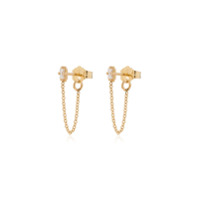 Lizzie Mandler Fine Jewelry 18kt yellow gold diamond earrings - Dourado