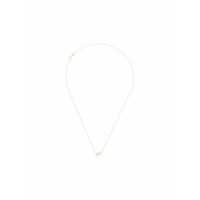 Lizzie Mandler Fine Jewelry Colar Crescent Moon de ouro 18k com diamante - Dourado