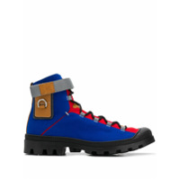 LOEWE Ankle boot color-block com cadarço - Azul