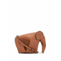 LOEWE Bolsa transversal mini em forma de elefante - Marrom