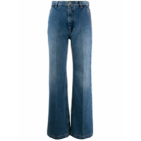 LOEWE Calça jeans flare com cintura alta - Azul