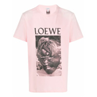 LOEWE Camiseta com detalhe de estampa - Rosa