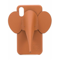 LOEWE Capa para iPhone XS com elefante - Marrom