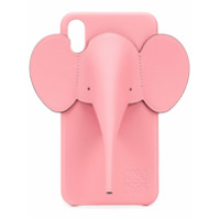 LOEWE Capa para iPhone XS Max com elefante - Rosa