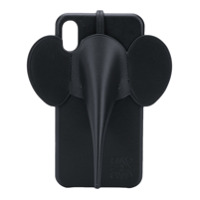 LOEWE Capa para iPhone XS Max com estampa de elefante - Preto