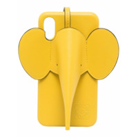 LOEWE Capa para iPhone X/XS com elefante - Amarelo