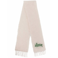 LOEWE Echarpe com aplicação de contas - Branco