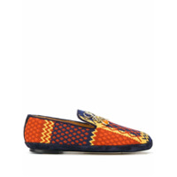 LOEWE Slipper com padronagem trançada - Azul