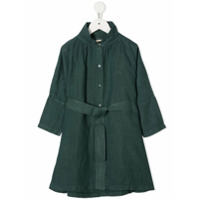 Longlivethequeen Chemise de linho com cinto - Verde