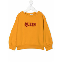 Longlivethequeen Moletom de algodão com logo bordado - Amarelo