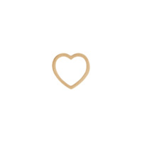 Loquet 18kt gold Heart Charm necklace - Amarelo
