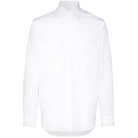 Lou Dalton long-sleeve cotton shirt - Branco