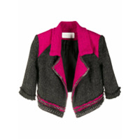 Loulou Blazer de tricô com aplicação de corrente - Rosa