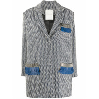 Loulou Blazer oversized com padronagem trançada - Azul