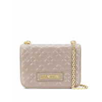 Love Moschino Bolsa tiracolo matelassê - Cinza