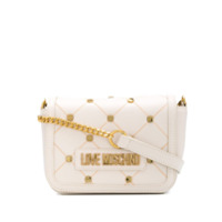 Love Moschino Bolsa transversal matelassê com tachas - Neutro