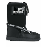 Love Moschino Bota para neve com logo - Preto