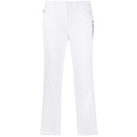 Love Moschino Calça jeans cropped cintura média - Branco